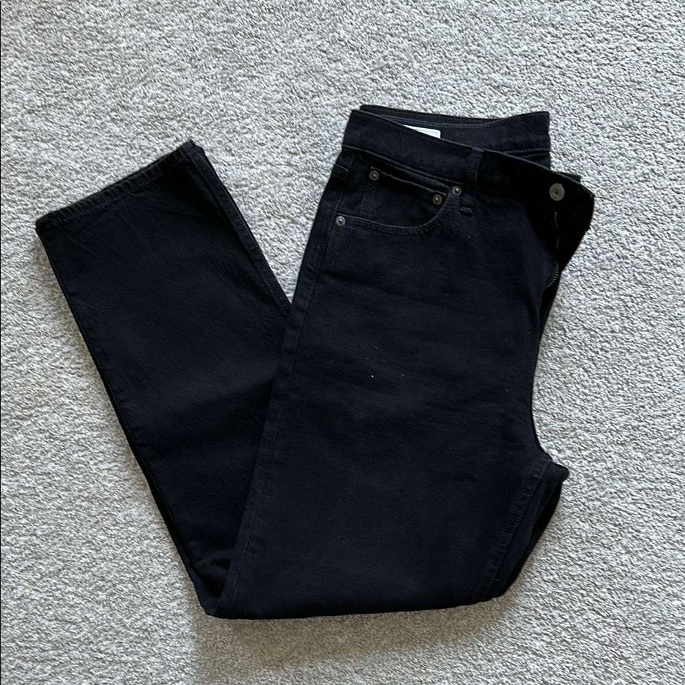GAP 90s Straight High Rise Jeans in Black